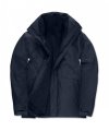 Heren Jas B&C Corporate 3-in-1 Jacket JU873 Navy